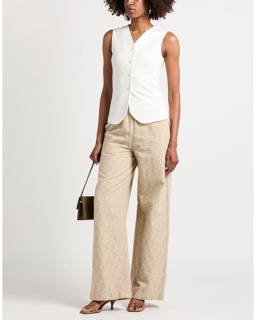 Max Mara White Tailored Vests