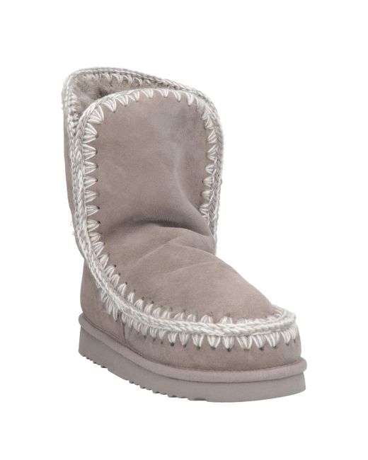 Mou Gray Ankle Boots