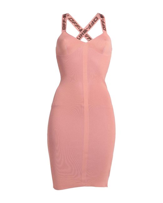 Off-White c/o Virgil Abloh Pink Mini Dress
