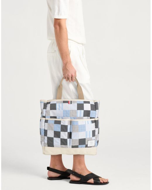 Thom Browne Blue Sky Handbag Textile Fibers for men