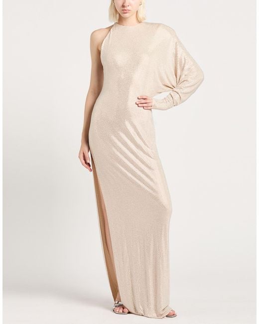 Alexandre Vauthier White Maxi Dress Viscose, Elastane