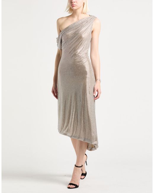 GIUSEPPE DI MORABITO Metallic Midi Dress Polyamide, Elastane