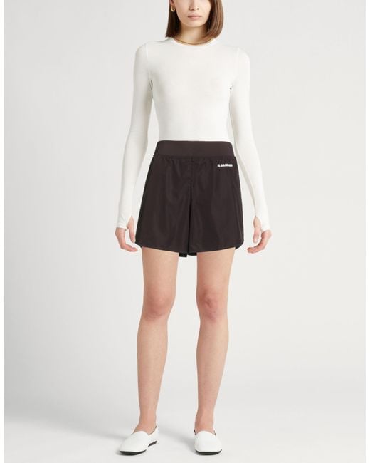 Jil Sander Black Shorts & Bermuda Shorts Polyester