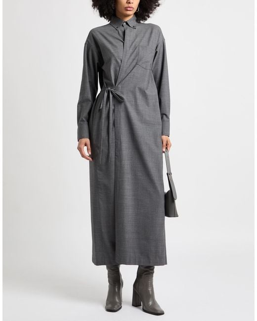 Fabiana Filippi Gray Maxi Dress