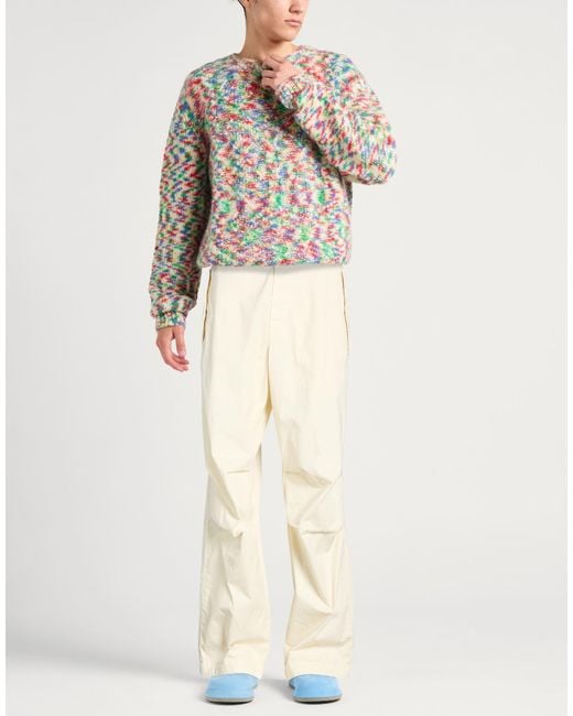 MSGM Natural Cream Pants Cotton for men