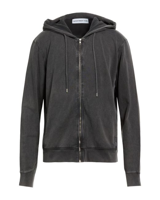 Department 5 Gray Charcoal Sweatshirt Cotton for men