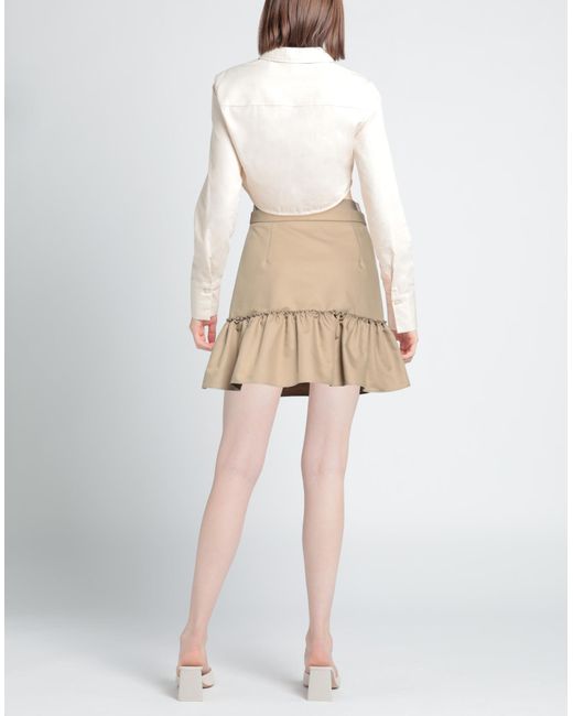 Sandro Natural Mini Skirt