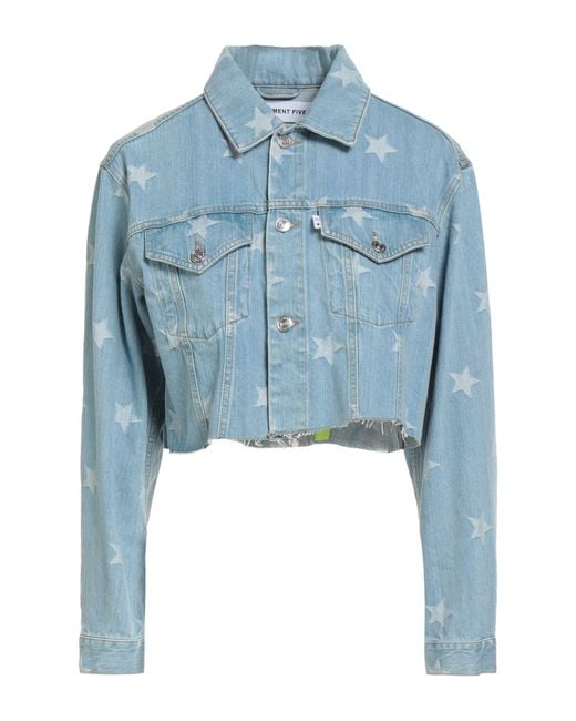 Department 5 Blue Denim Outerwear Cotton