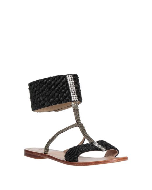 P.A.R.O.S.H. Black Sandals