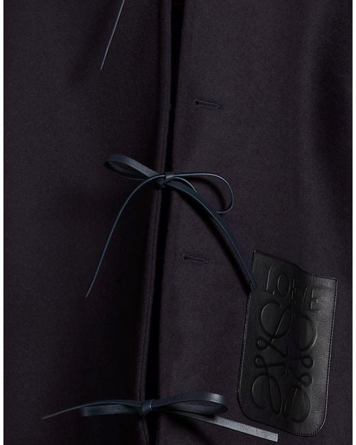 Loewe Black Midnight Coat Wool