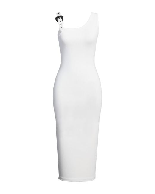 Vestido midi Versace Jeans Couture de color White