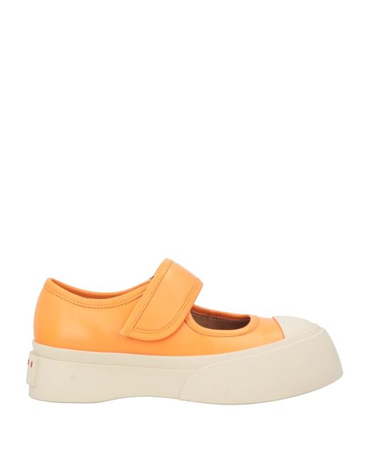 Marni Orange Ballet Flats