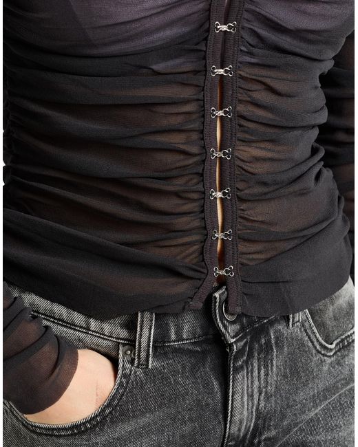 Acne Black Top Nylon