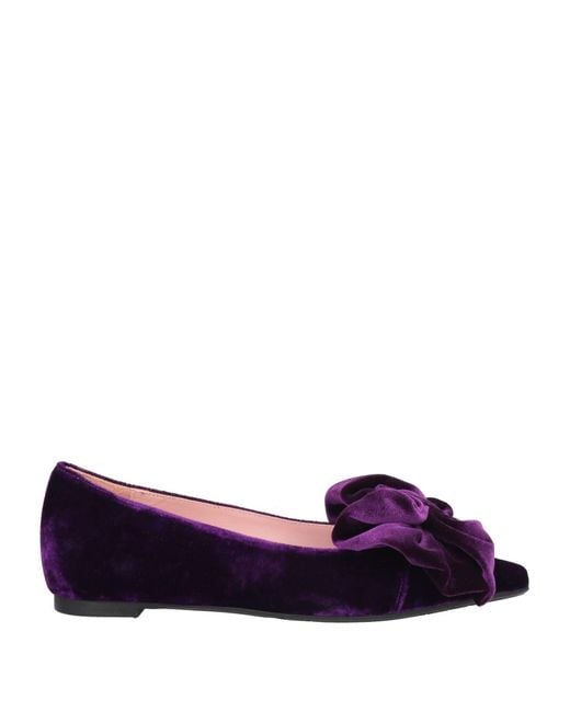 Ras Purple Ballet Flats