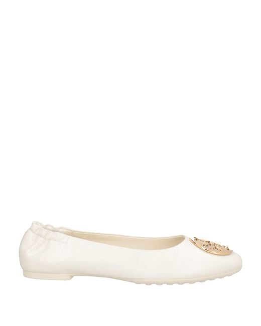 Tory Burch Natural Ballet Flats