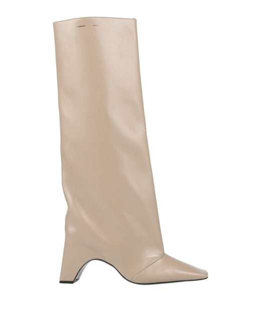 Coperni White Boot Leather