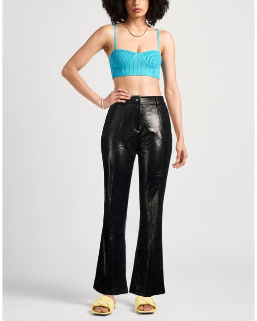 Akep Black Pants Polyester, Elastane