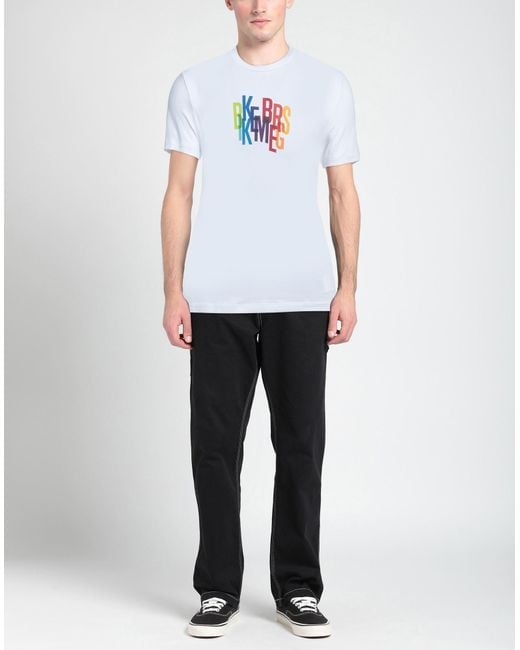 Bikkembergs White T-shirt for men