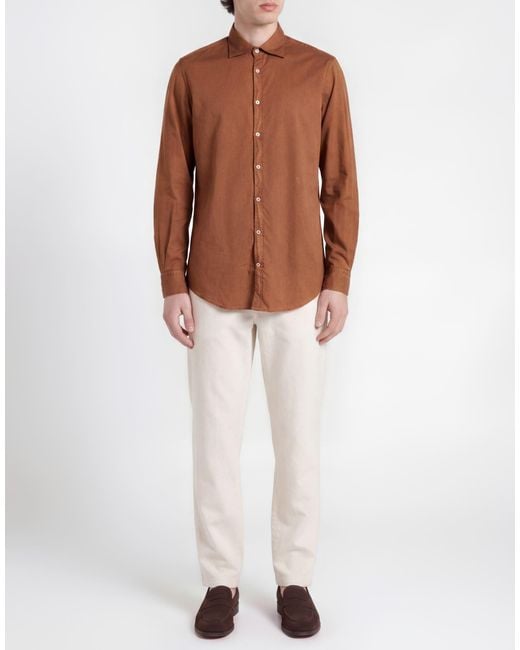 Massimo Alba Brown Shirt for men