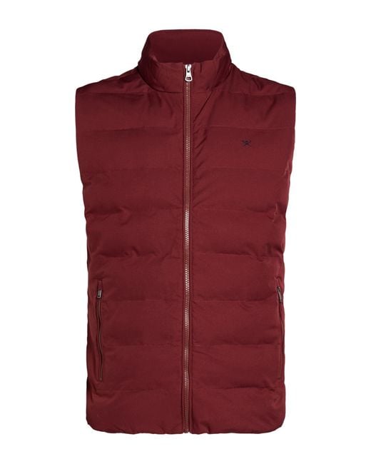 Hackett Red Gilet for men