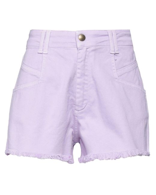 Jijil Purple Denim Shorts