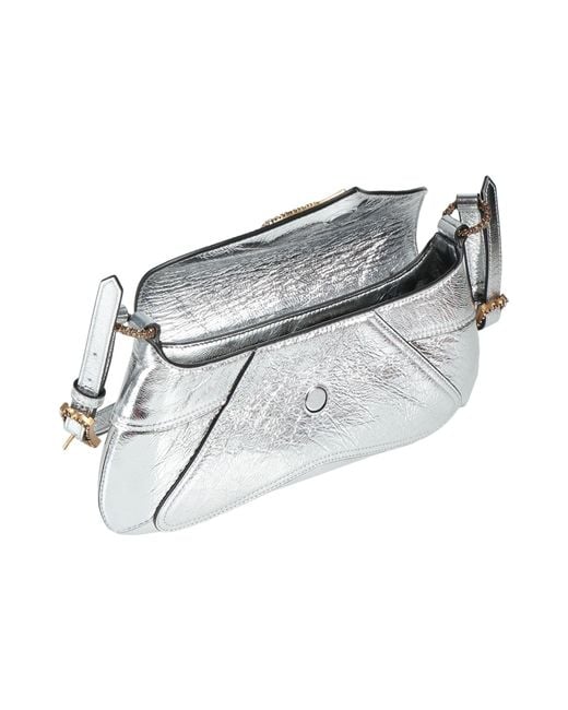 Pinko Metallic Shoulder Bag Leather