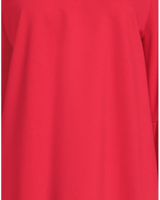 MEIMEIJ Red Midi Dress Viscose, Polyamide, Elastane