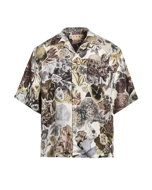 Marni White Light Shirt Silk for men