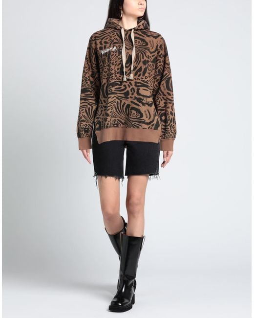 Sudadera DISCLAIMER de color Brown