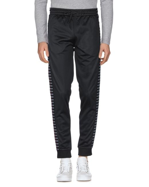 Bikkembergs Black Pants Polyester, Elastane for men