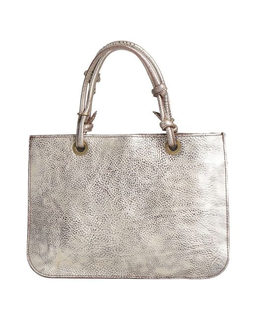 Caterina Lucchi Gray Handbag Cow Leather