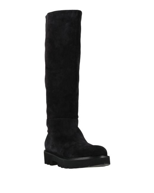 Anna F. Black Boot Leather