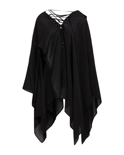 Yohji Yamamoto Black Cape Cellulose