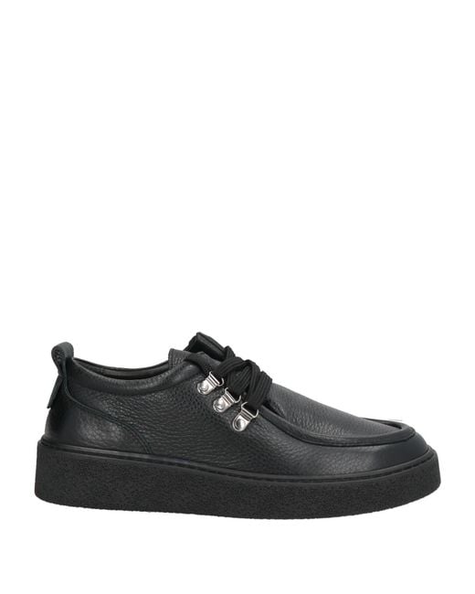 Cerruti 1881 Black Lace-Up Shoes Cow Leather