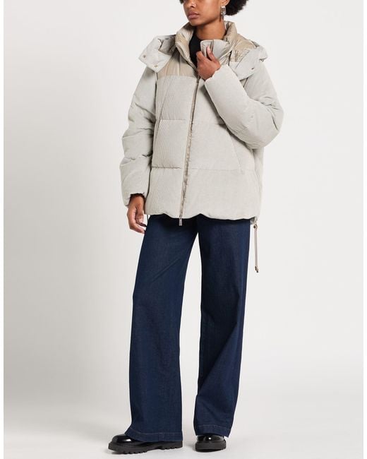 Moorer Gray Light Puffer Cotton