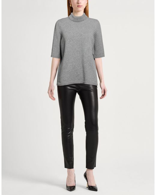 Alaïa Gray Turtleneck Cashmere, Wool, Polyamide, Elastane