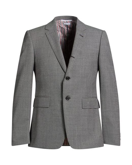 Thom Browne Gray Blazer Wool for men