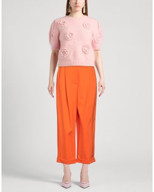 Liviana Conti Orange Pants Viscose, Polyamide, Elastane