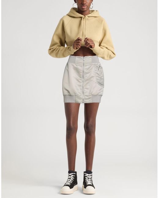 Grifoni Gray Mini Skirt