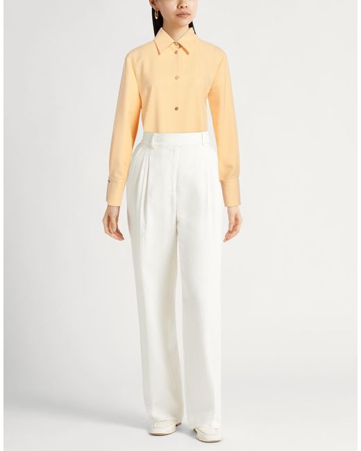 Bally Yellow Shirt Polyester, Virgin Wool
