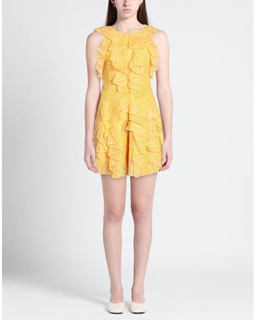Ermanno Scervino Yellow Mini Dress