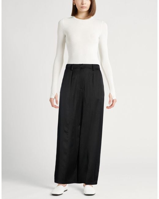 Forte_forte Black Pants Viscose, Wool