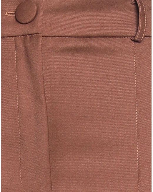 ACTUALEE Brown Mini Skirt