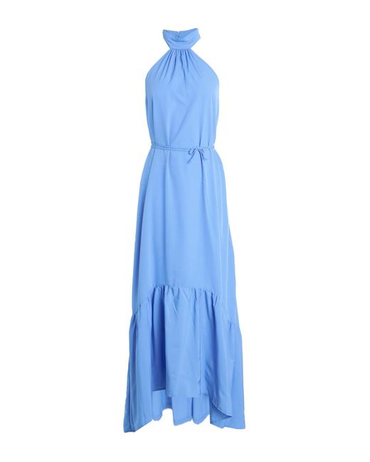 ONLY Synthetik Langes Kleid in Blau | Lyst AT