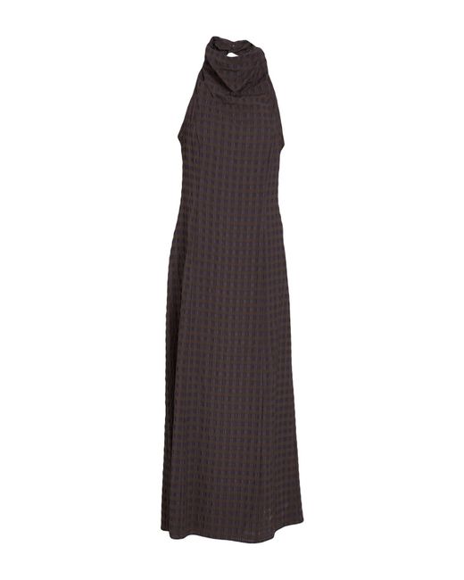Paloma Wool Purple Charcoal Maxi Dress Viscose, Polyester, Rayon, Elastane