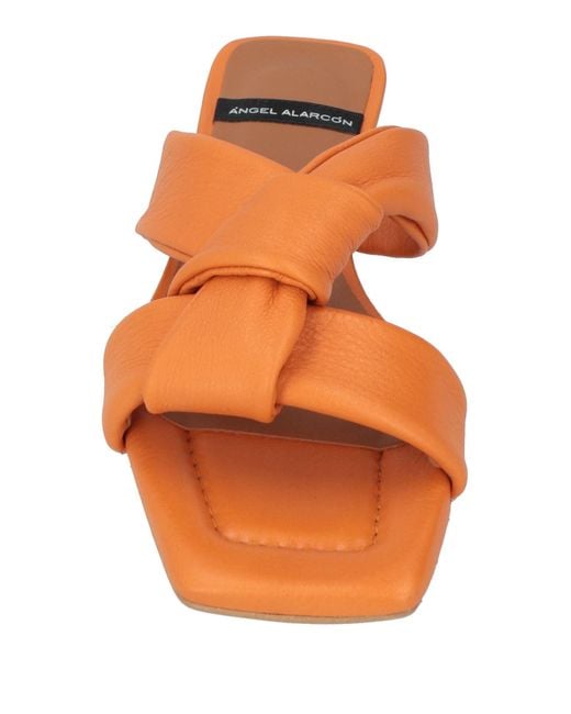 Angel Alarcon Orange Sandals