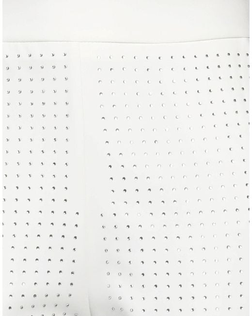 Cristinaeffe White Pants Polyester, Elastane