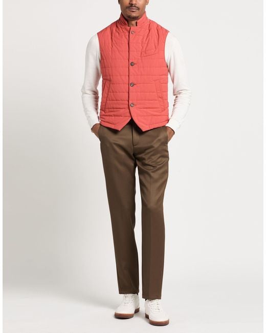 Eleventy Red Gilet for men