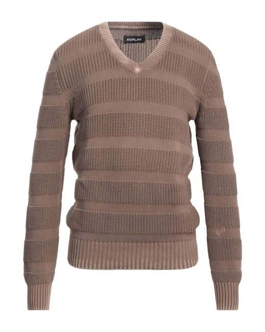 Replay Brown Jumper for men