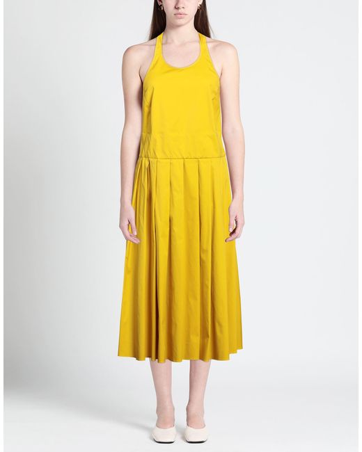 Max Mara Yellow Midi Dress